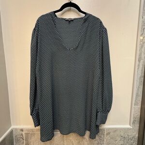 Adrianna Papell Women’s Blouse Size 3X Geometric Patterned